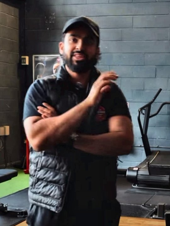 Raja coaching the Romanian deadlift at Firehouse